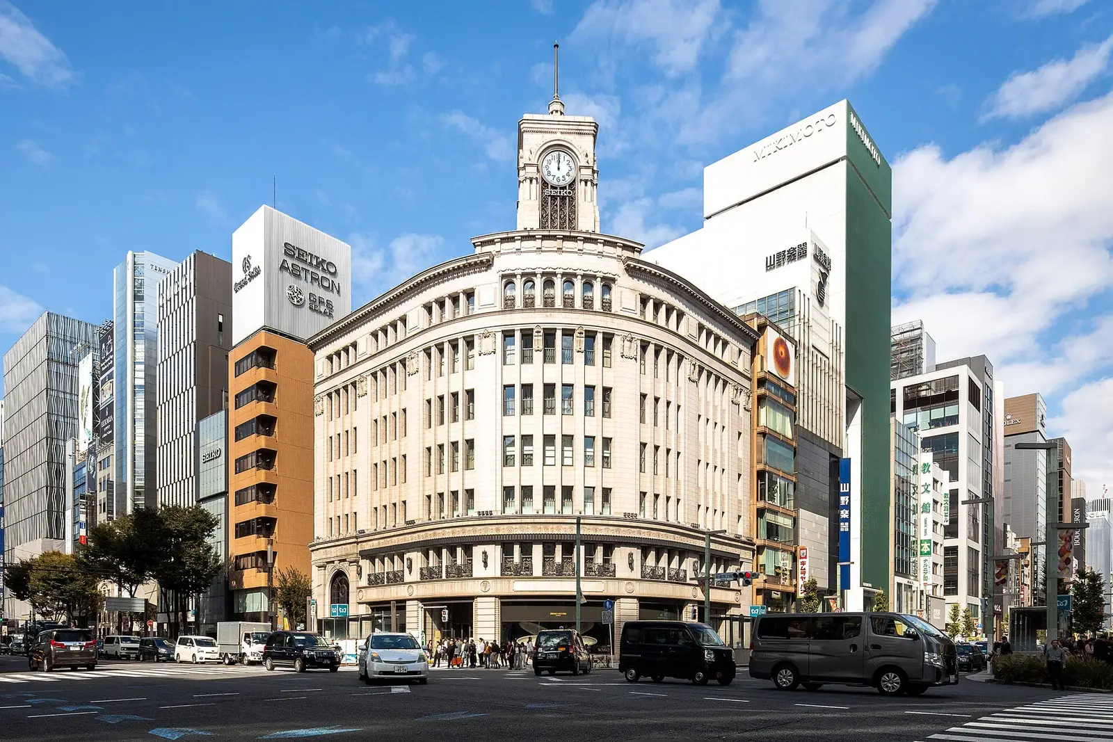 Das Wakō-Hauptgebäude an der Kreuzung Ginza 4-chōme